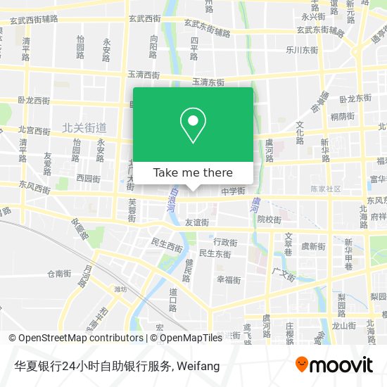 华夏银行24小时自助银行服务 map