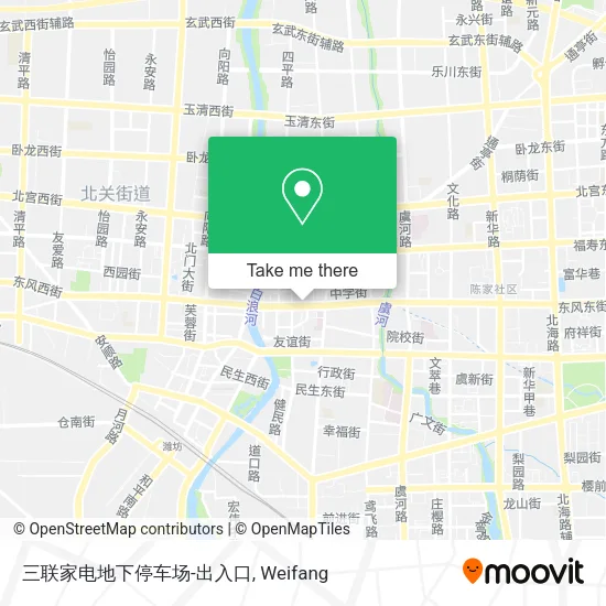 三联家电地下停车场-出入口 map