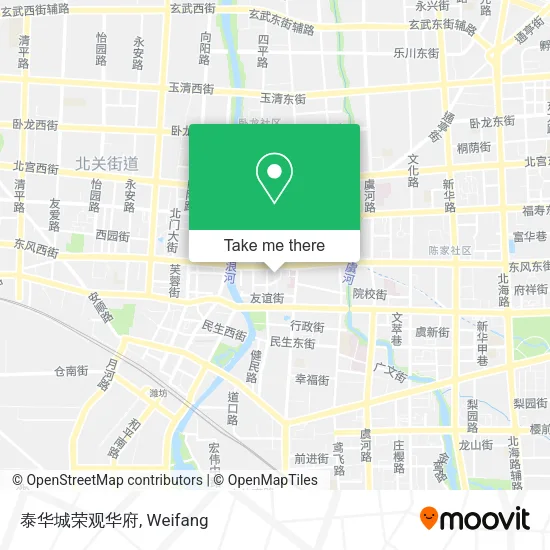 泰华城荣观华府 map