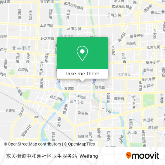 东关街道中和园社区卫生服务站 map