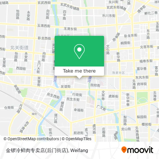 金锣冷鲜肉专卖店(后门街店) map