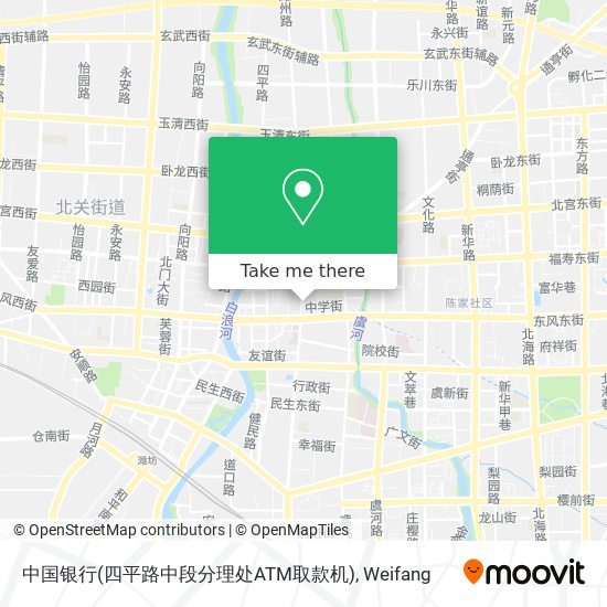 中国银行(四平路中段分理处ATM取款机) map