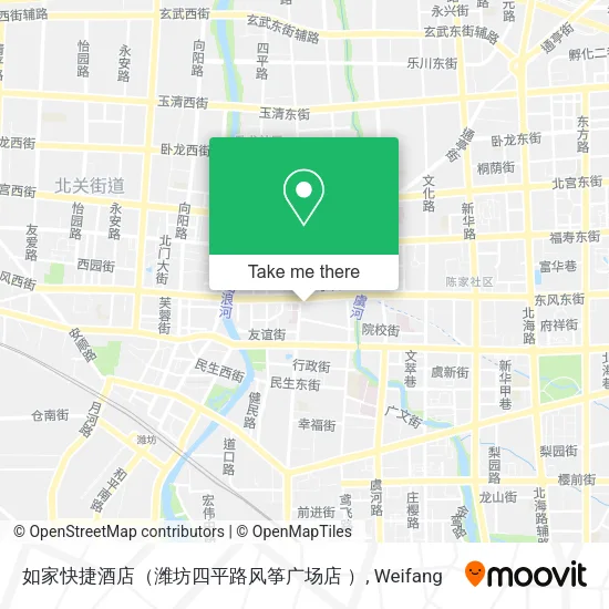 如家快捷酒店（潍坊四平路风筝广场店 ） map