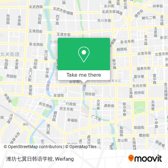 潍坊七翼日韩语学校 map