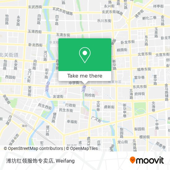 潍坊红领服饰专卖店 map