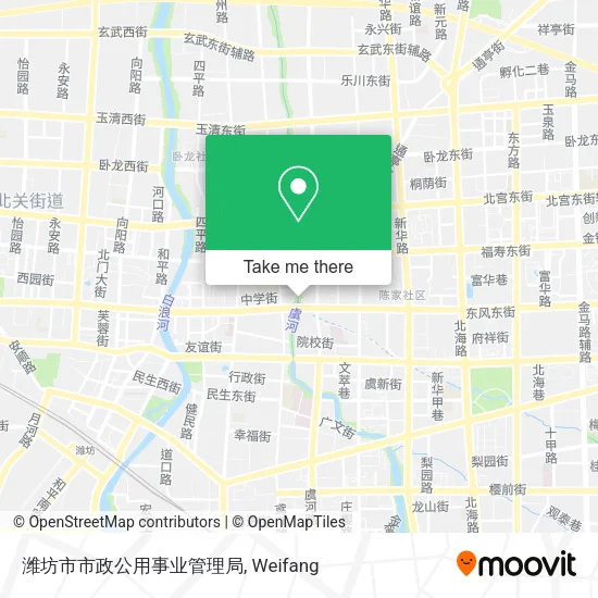 潍坊市市政公用事业管理局 map