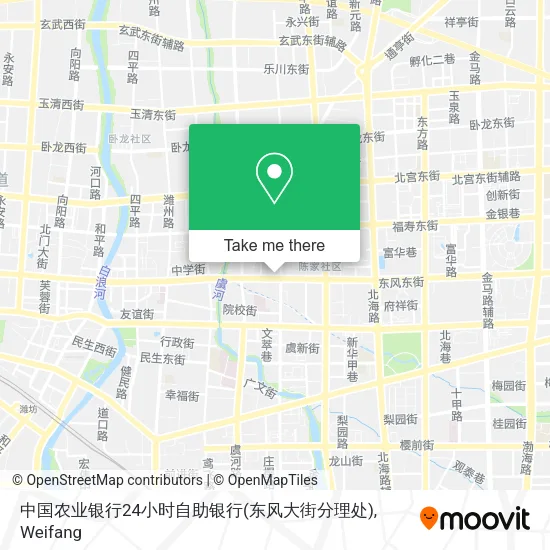 中国农业银行24小时自助银行(东风大街分理处) map