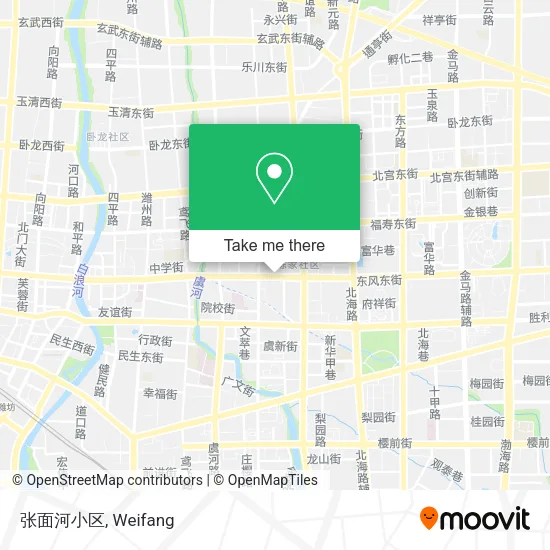 张面河小区 map
