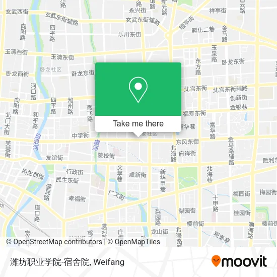 潍坊职业学院-宿舍院 map