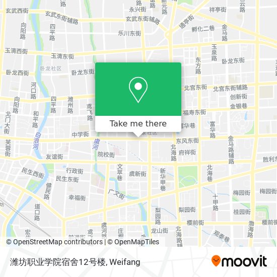 潍坊职业学院宿舍12号楼 map