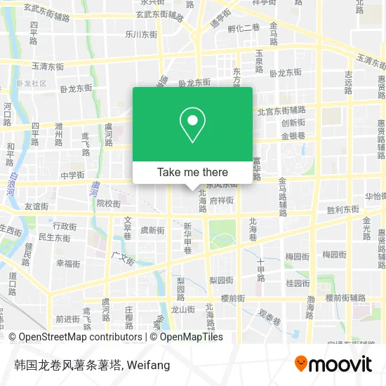 韩国龙卷风薯条薯塔 map