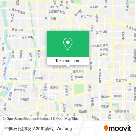 中国石化(潍坊第20加油站) map