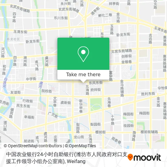 中国农业银行24小时自助银行(潍坊市人民政府对口支援工作领导小组办公室南) map