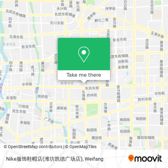Nike服饰鞋帽店(潍坊凯德广场店) map
