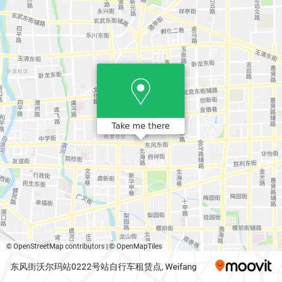 东风街沃尔玛站0222号站自行车租赁点 map