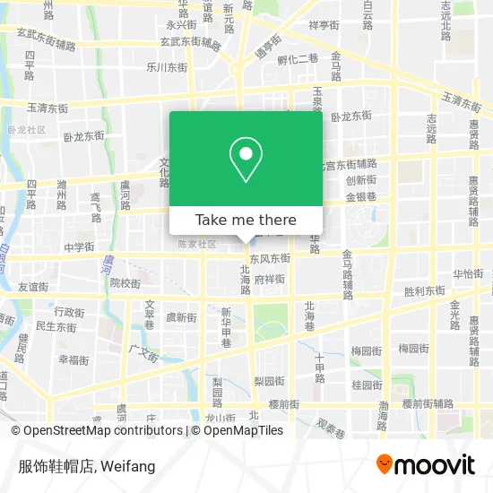 服饰鞋帽店 map