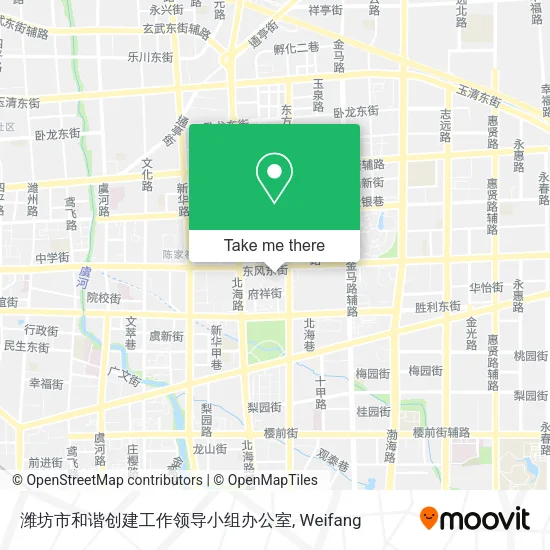 潍坊市和谐创建工作领导小组办公室 map