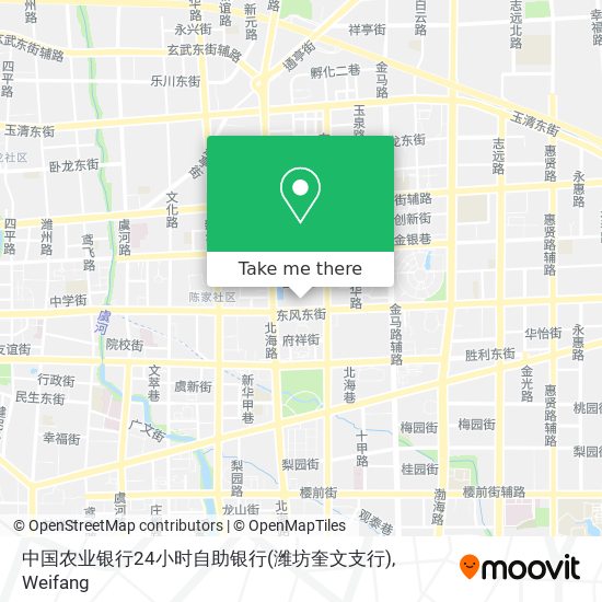 中国农业银行24小时自助银行(潍坊奎文支行) map