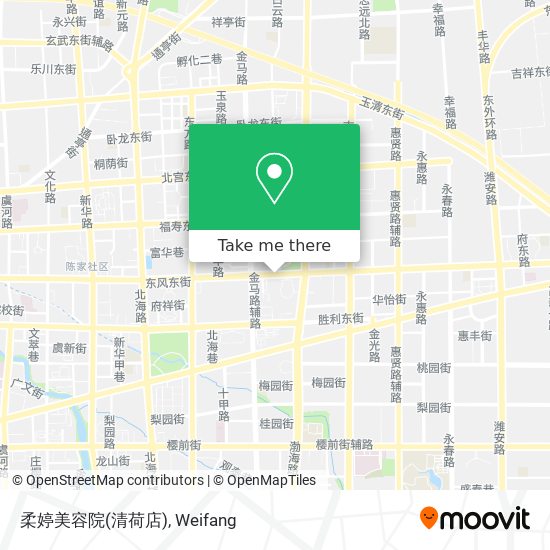 柔婷美容院(清荷店) map