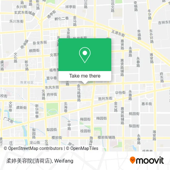 柔婷美容院(清荷店) map