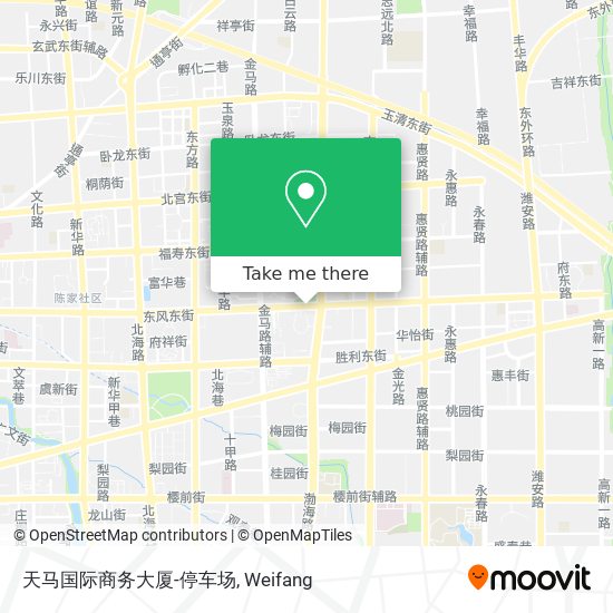 天马国际商务大厦-停车场 map