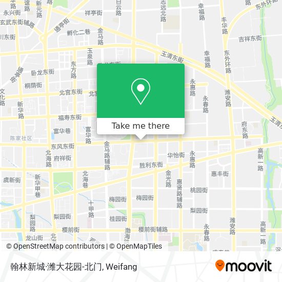 翰林新城·潍大花园-北门 map