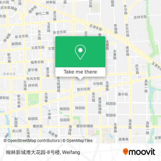 翰林新城潍大花园-8号楼 map