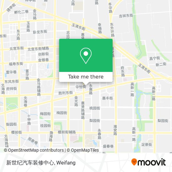 新世纪汽车装修中心 map