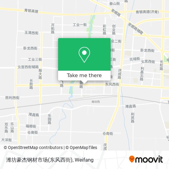 潍坊豪杰钢材市场(东风西街) map