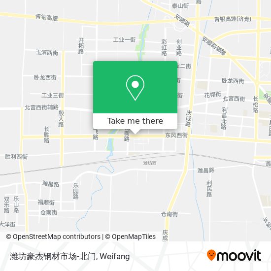 潍坊豪杰钢材市场-北门 map
