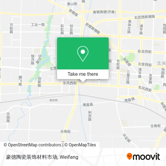 豪德陶瓷装饰材料市场 map