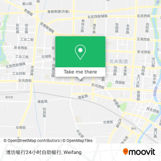 潍坊银行24小时自助银行 map