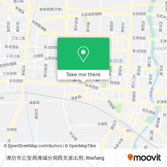 潍坊市公安局潍城分局西关派出所 map