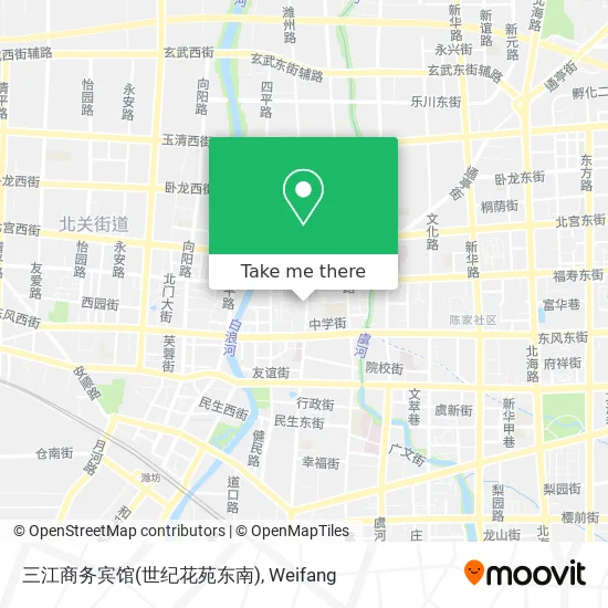 三江商务宾馆(世纪花苑东南) map