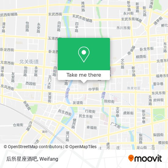 后所星座酒吧 map