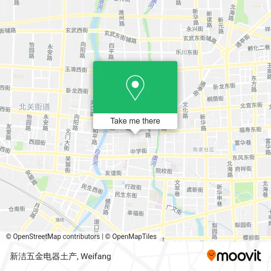 新洁五金电器土产 map
