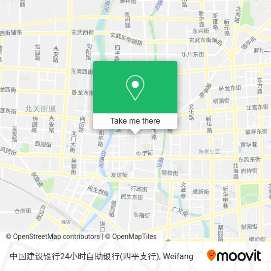 中国建设银行24小时自助银行(四平支行) map