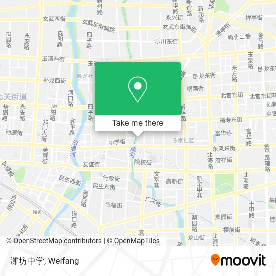 潍坊中学 map