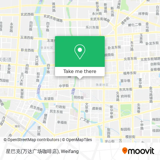 星巴克(万达广场咖啡店) map