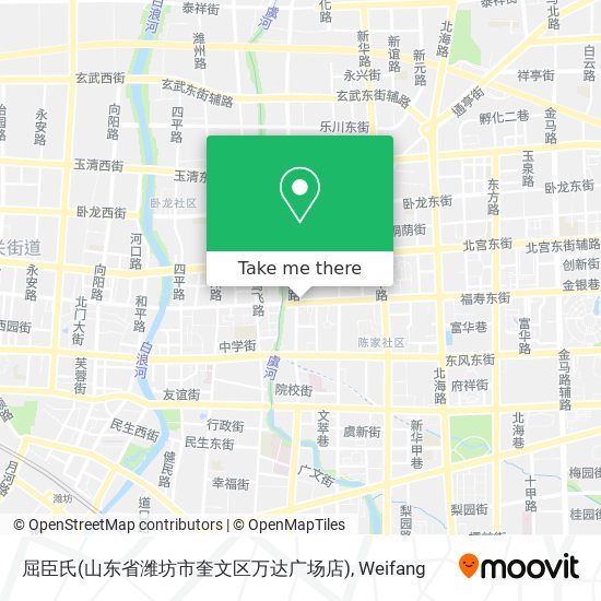 屈臣氏(山东省潍坊市奎文区万达广场店) map
