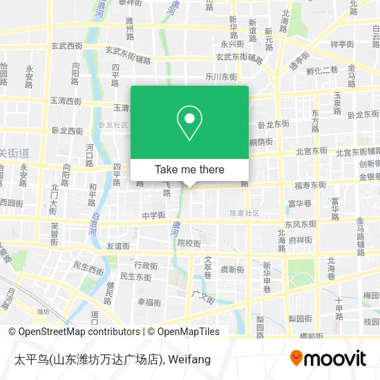 太平鸟(山东潍坊万达广场店) map
