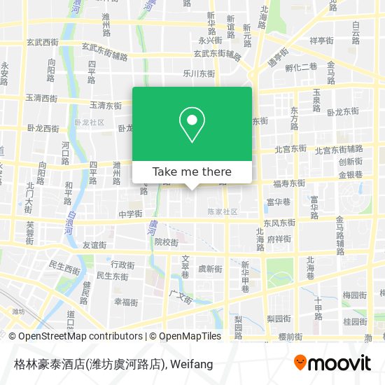 格林豪泰酒店(潍坊虞河路店) map