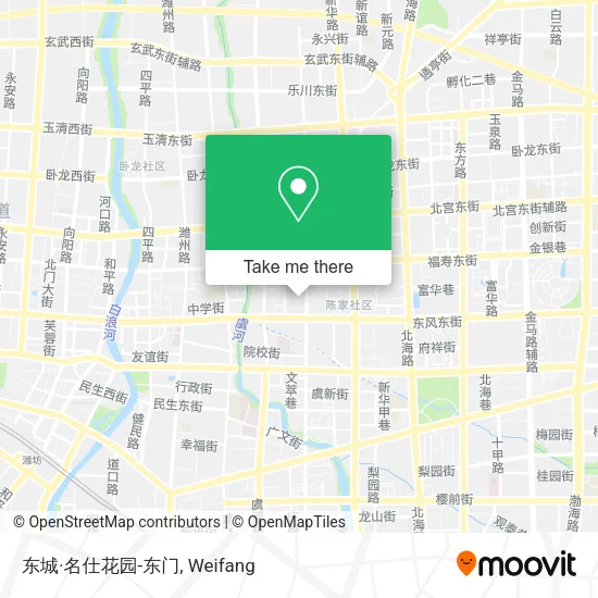 东城·名仕花园-东门 map