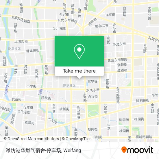 潍坊港华燃气宿舍-停车场 map