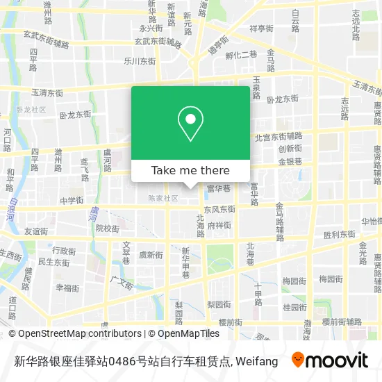 新华路银座佳驿站0486号站自行车租赁点 map