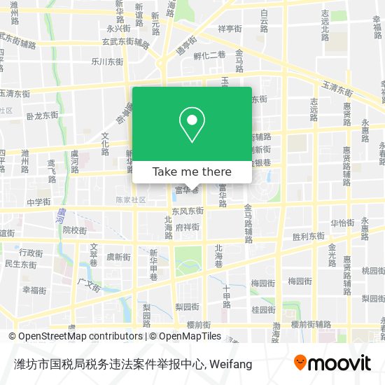 潍坊市国税局税务违法案件举报中心 map