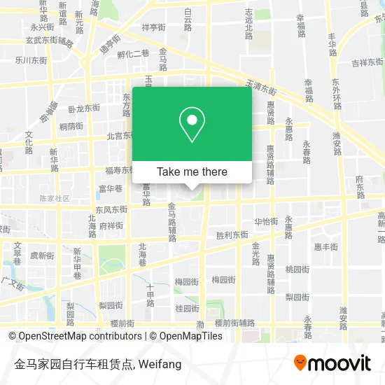 金马家园自行车租赁点 map