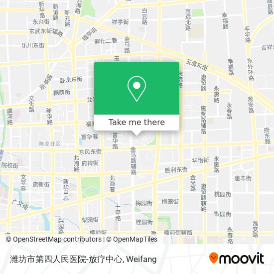 潍坊市第四人民医院-放疗中心 map