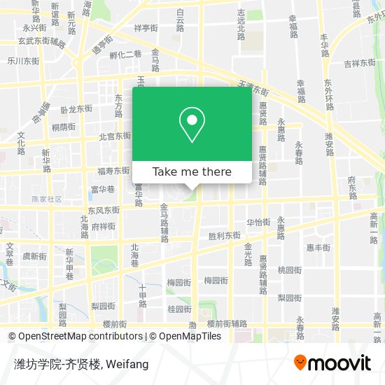潍坊学院-齐贤楼 map