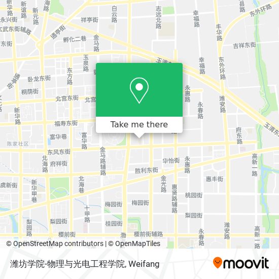 潍坊学院-物理与光电工程学院 map